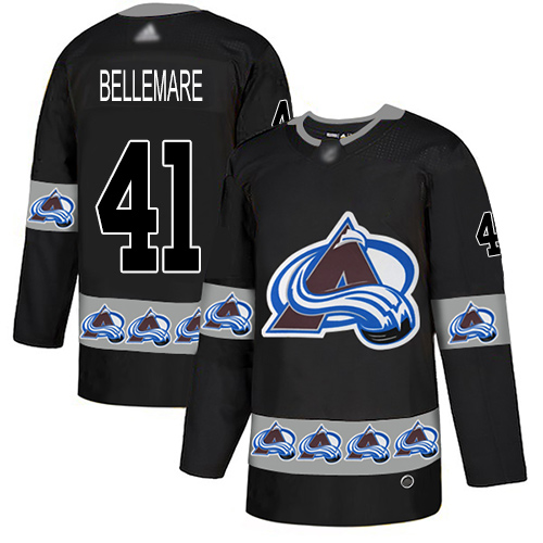 Adidas Colorado Avalanche Men #41 Pierre-Edouard Bellemare Black Authentic Team Logo Fashion Stitched NHL Jersey